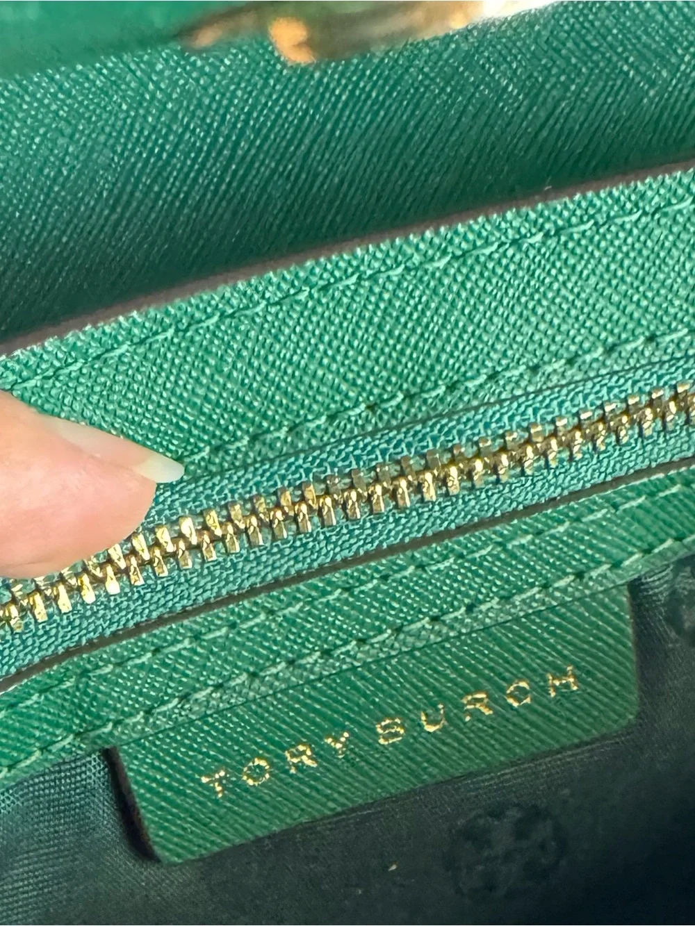 Tory Burch Emerald Green Small Robinson tote and crossbody $297
